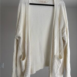 Mi Amore Cream Knit Cardigan